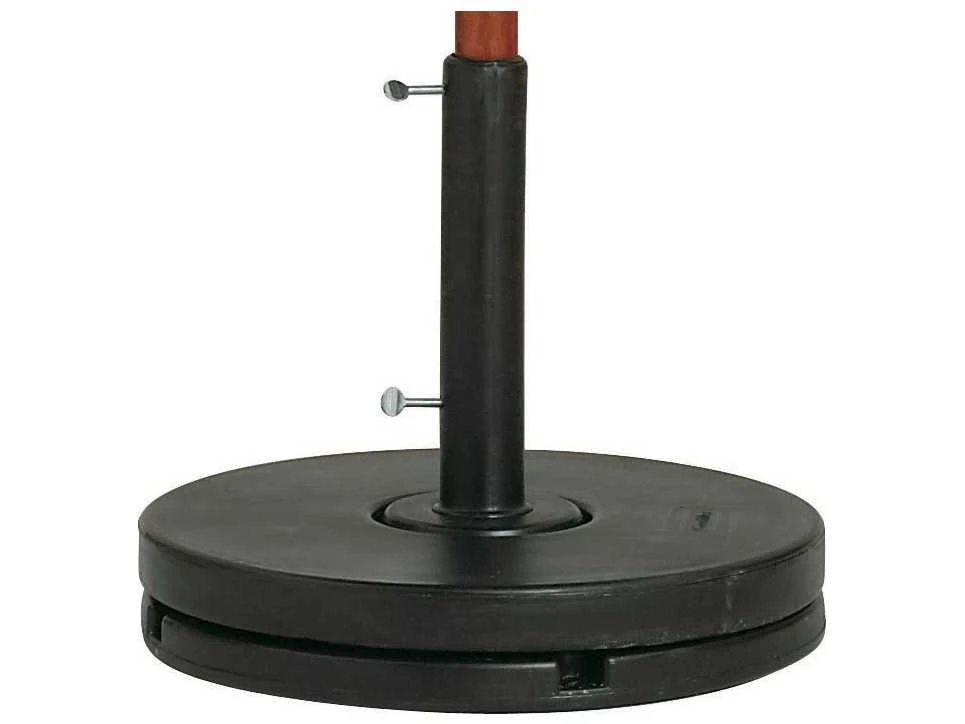 Grosfillex Resin Black 16'' Stem Umbrella Base - Image 2