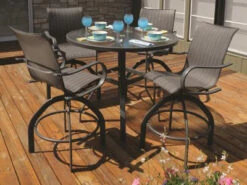 Homecrest Holly Hill Sling Aluminum Counter Set