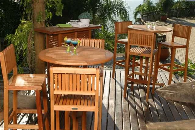 International Home Miami Amazonia Eucalyptus Four Piece Ibiza Bar Set - Image 2
