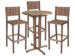 International Home Miami Amazonia Eucalyptus Four Piece Ibiza Bar Set