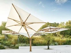 Jardinico Quad Sidepost Alu 10 Foot Square 4 Canopy Umbrella