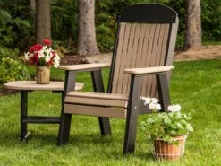 LuxCraft Recycled Plastic Poly Bench Lounge Set