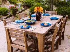 LuxCraft Recycled Plastic Island Table Dining Set
