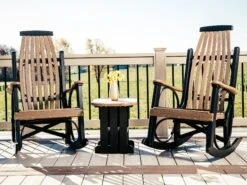 LuxCraft Recycled Plastic Poly Grandpa's Rocker Chair Lounge Set
