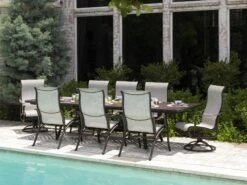 Mallin Scarsdale Sling Aluminum Dining Set