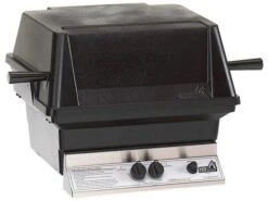 PGS Grills A30 Series Cast Aluminum Black Natural Gas BBQ Grill Head With Shelf