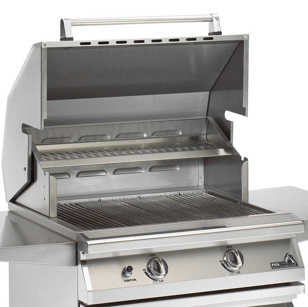 PGS Grills Legacy Newport Gourmet 30'' Natural Gas BBQ Grill Head With Infrared Rotisserie Burner