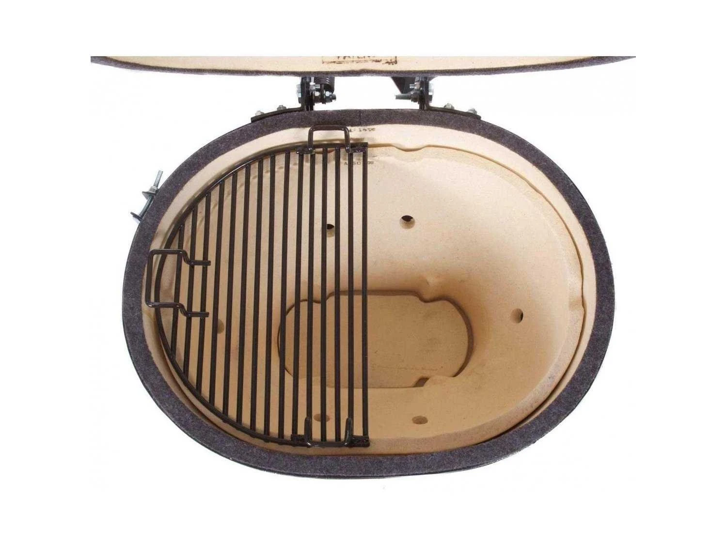 Primo Ceramic Oval Junior Charcoal Grill Smoker With Stainless Steel Grates - Image 9