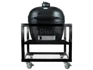 Primo Ceramic Oval Junior Charcoal Grill Smoker With Stainless Steel Grates