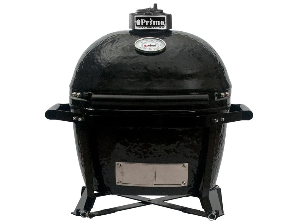 Primo Ceramic Oval Junior Charcoal Grill Smoker With Stainless Steel Grates - Image 3