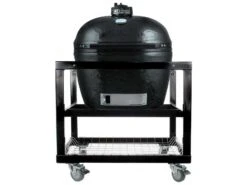 Primo Oval Large Charcoal Grill With Stainless Steel Cart