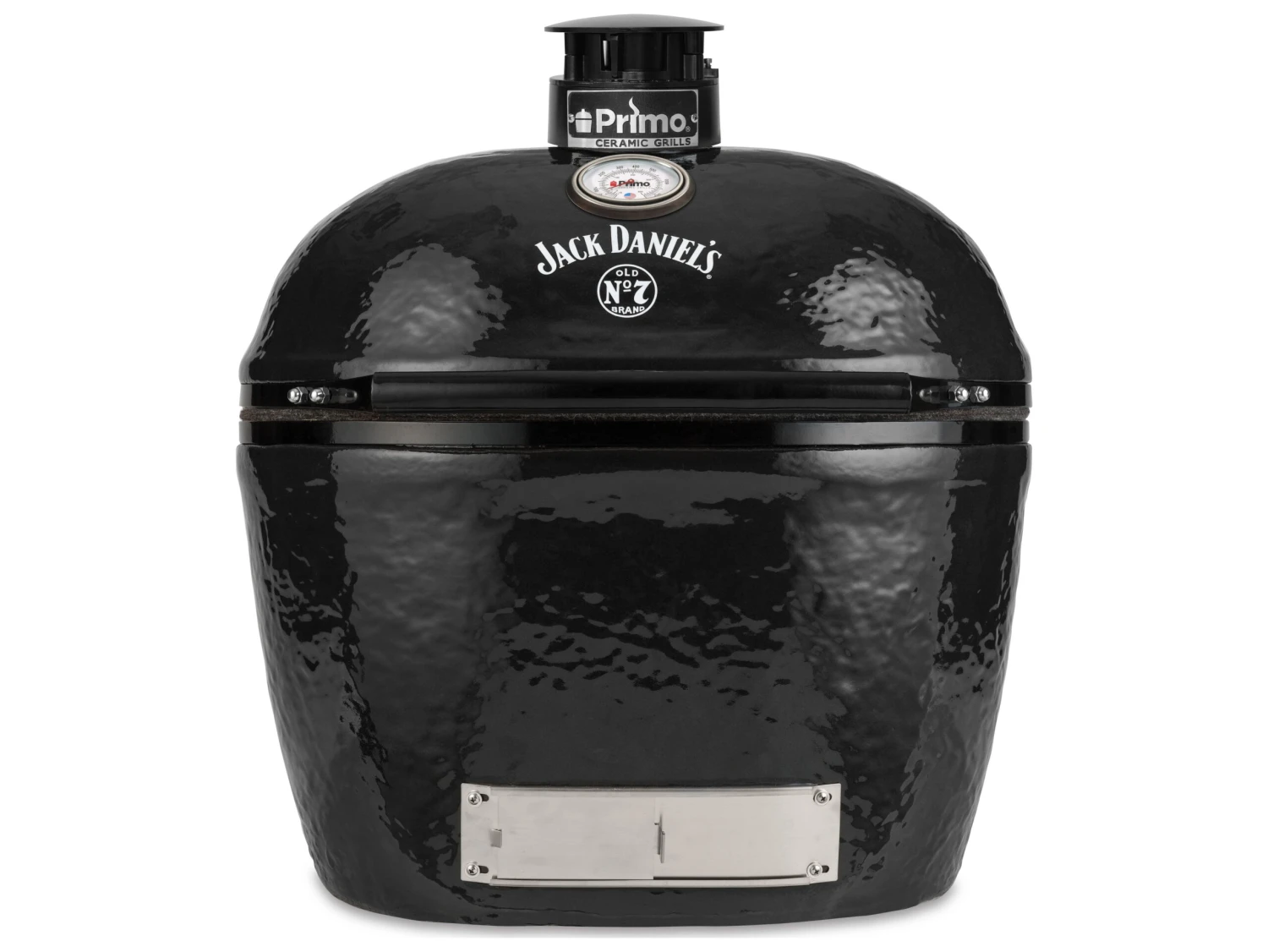 Primo Oval XL Jack Daniels Edition Charcoal Grill With Stainless Steel Cart - Image 2