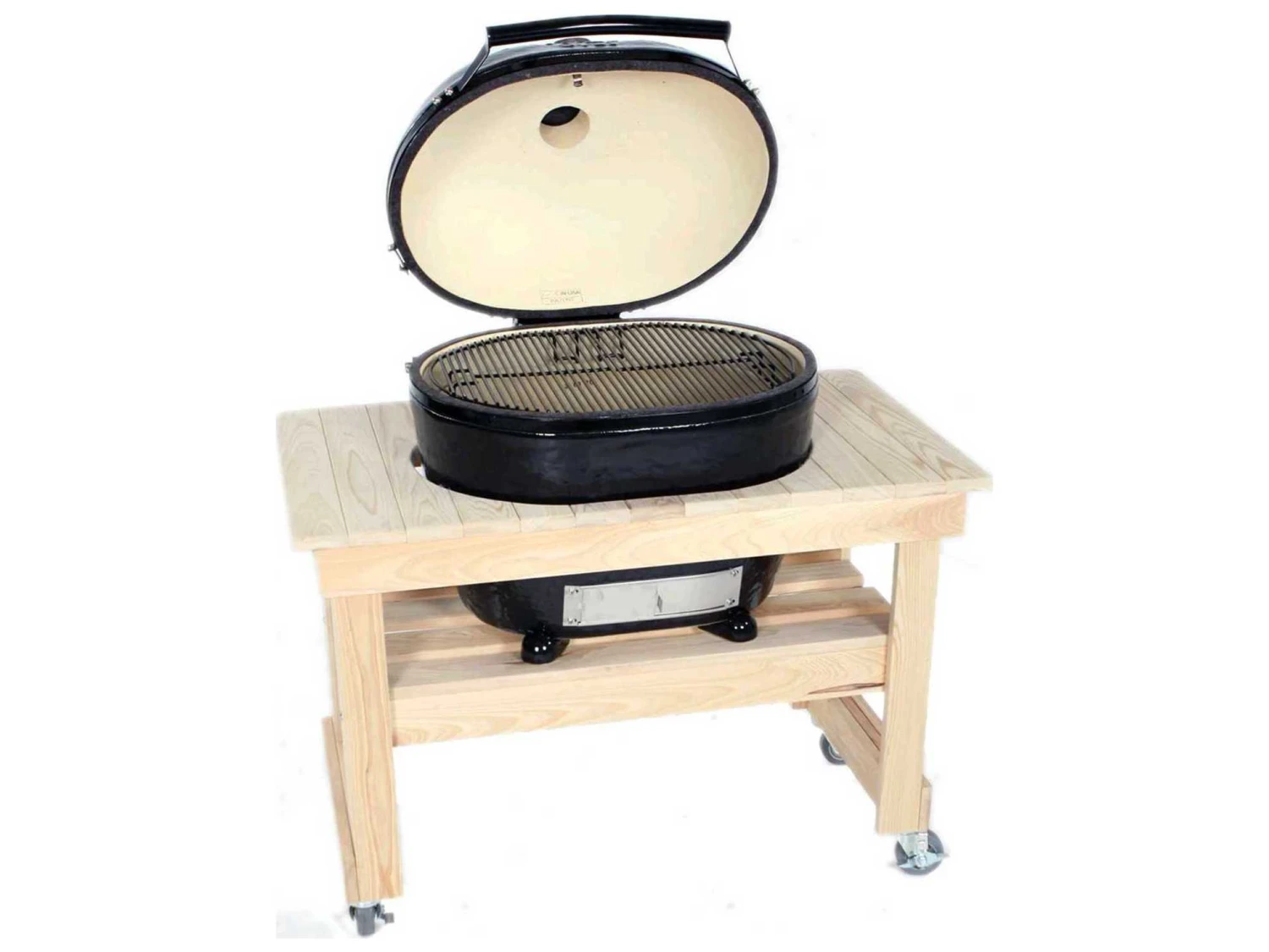 Primo Ceramic Oval X-Large Jack Daniels Edition Charcoal Grill Smoker - Image 4