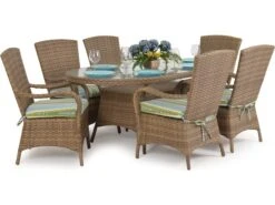 Watermark Living Alexandria Wicker Dining Set