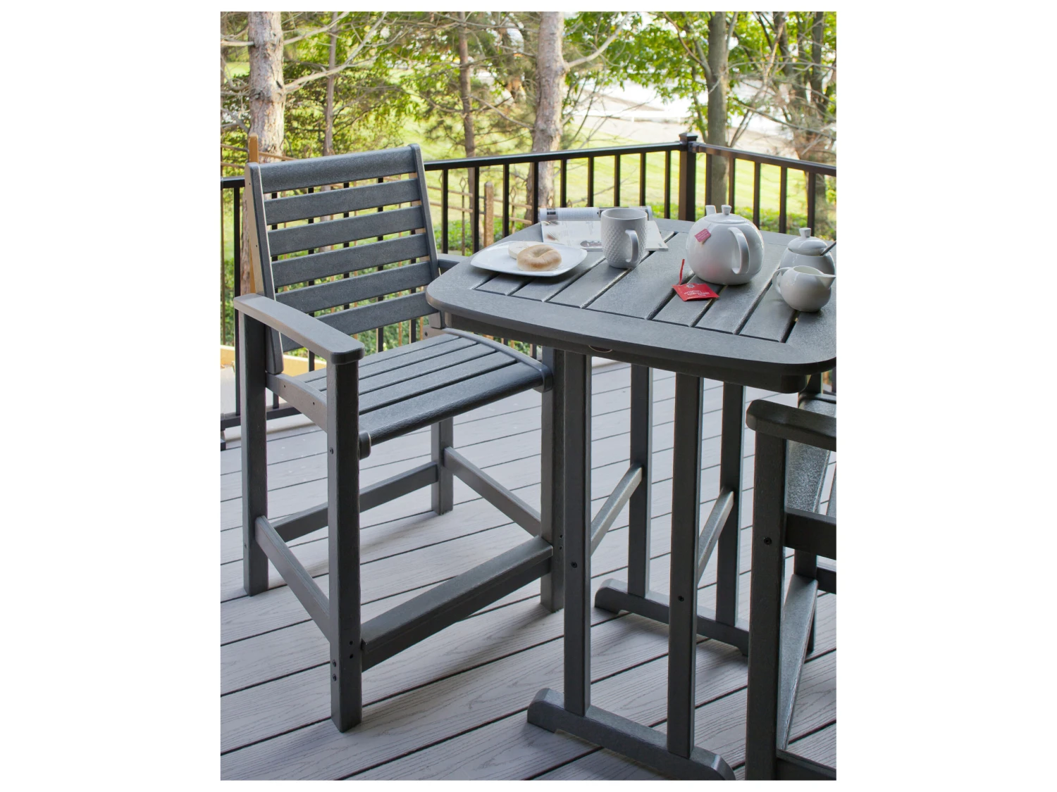 POLYWOOD® Signature Recycled Plastic 3-Piece Bar Set - Image 5