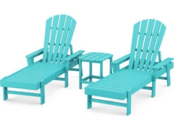 POLYWOOD® South Beach Recycled Plastic 3-Piece Lounge Set