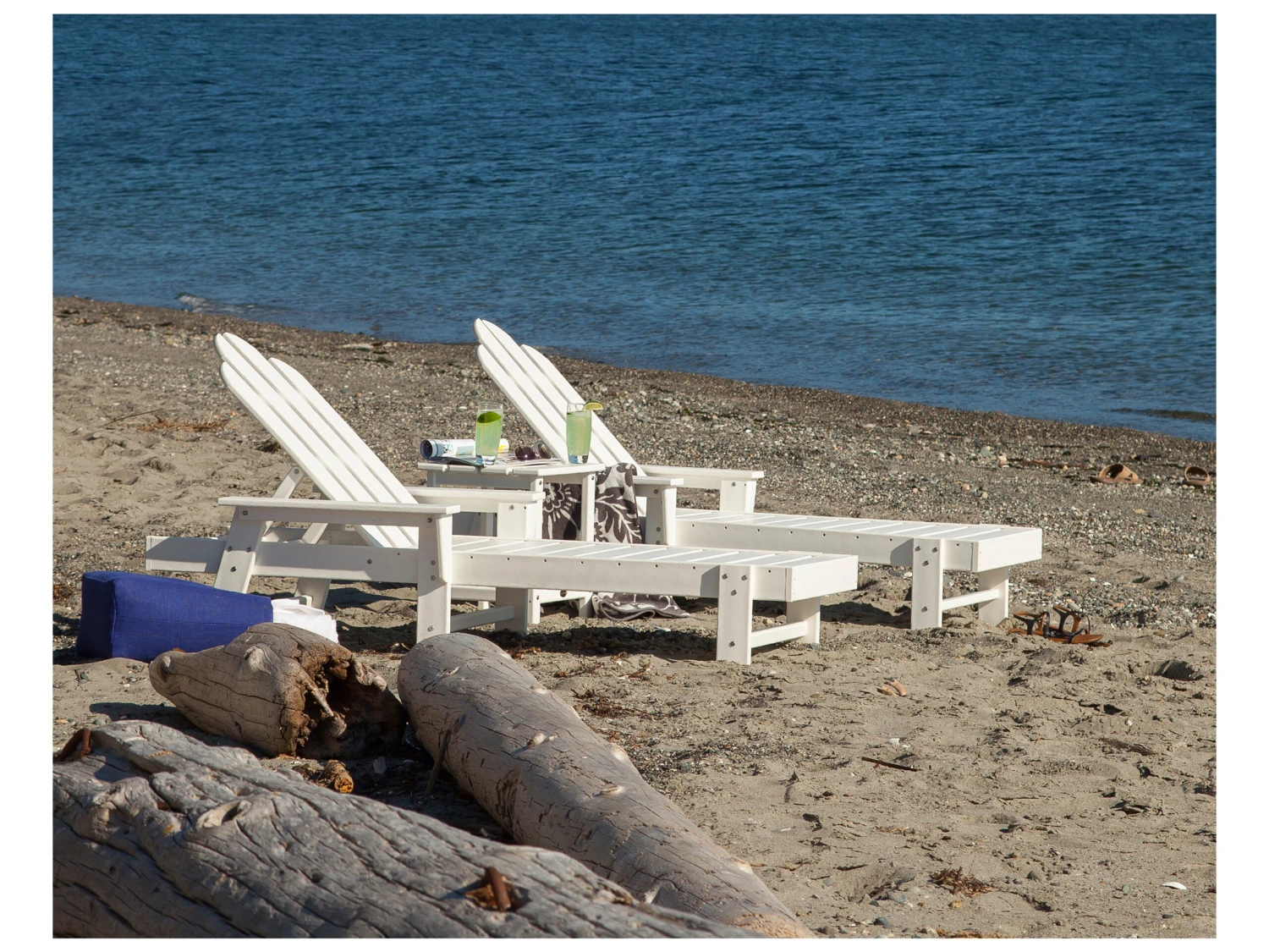 POLYWOODĀ® Long Island Recycled Plastic Chaise 3-Piece Set - Image 13