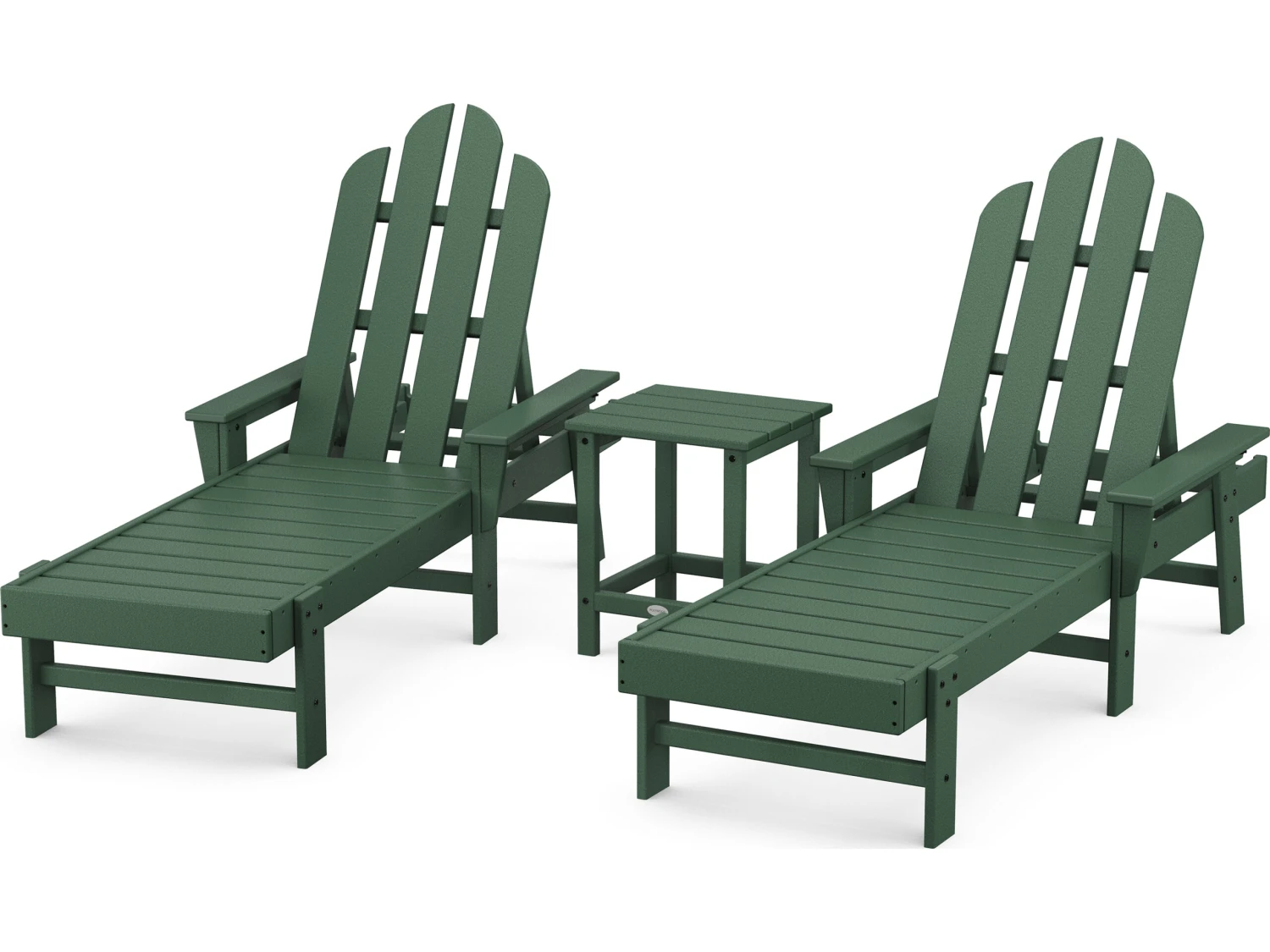 POLYWOODĀ® Long Island Recycled Plastic Chaise 3-Piece Set - Image 3