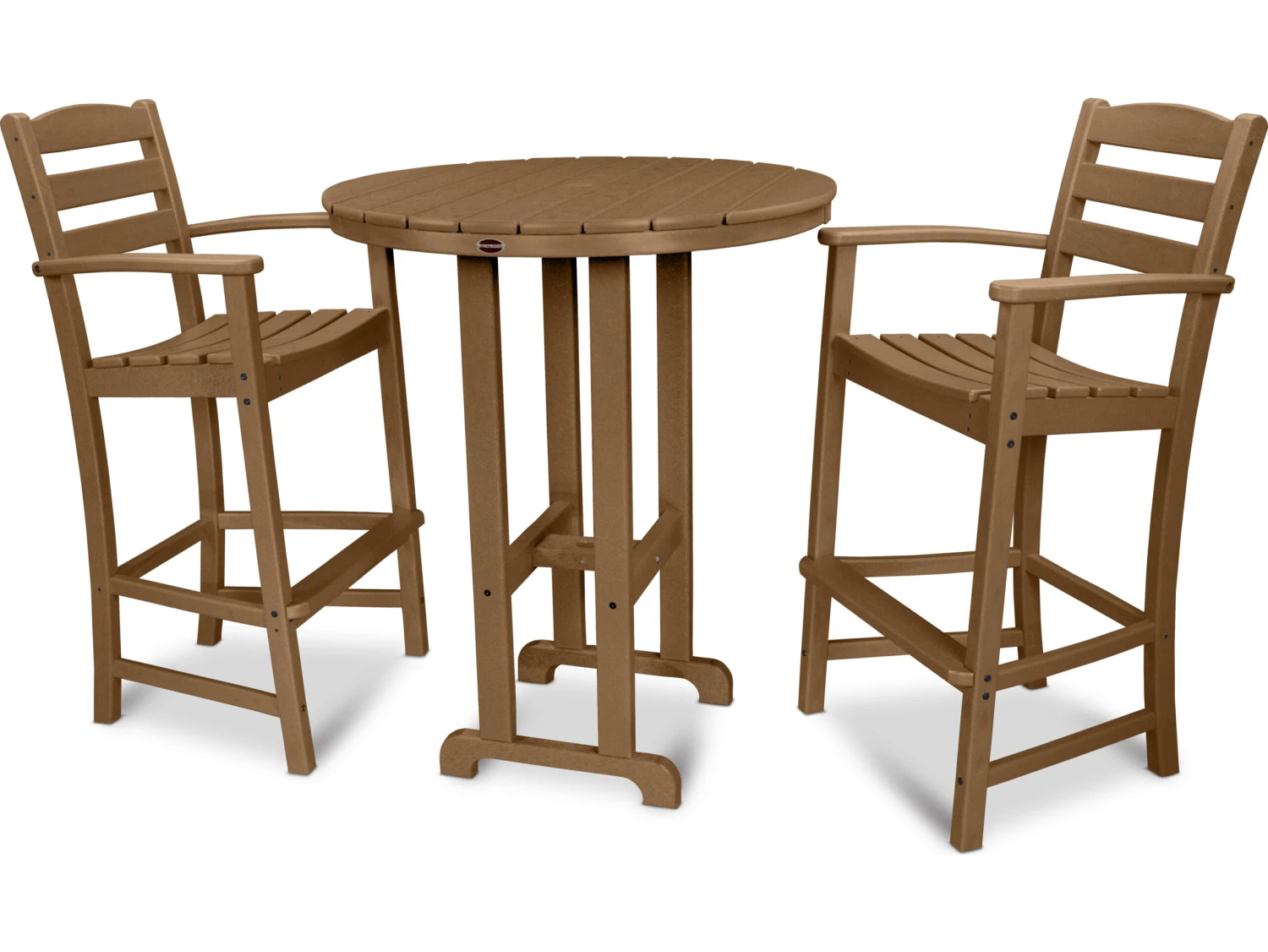 POLYWOODĀ® La Casa Cafe Recycled Plastic 3 Piece Bar Set - Image 11