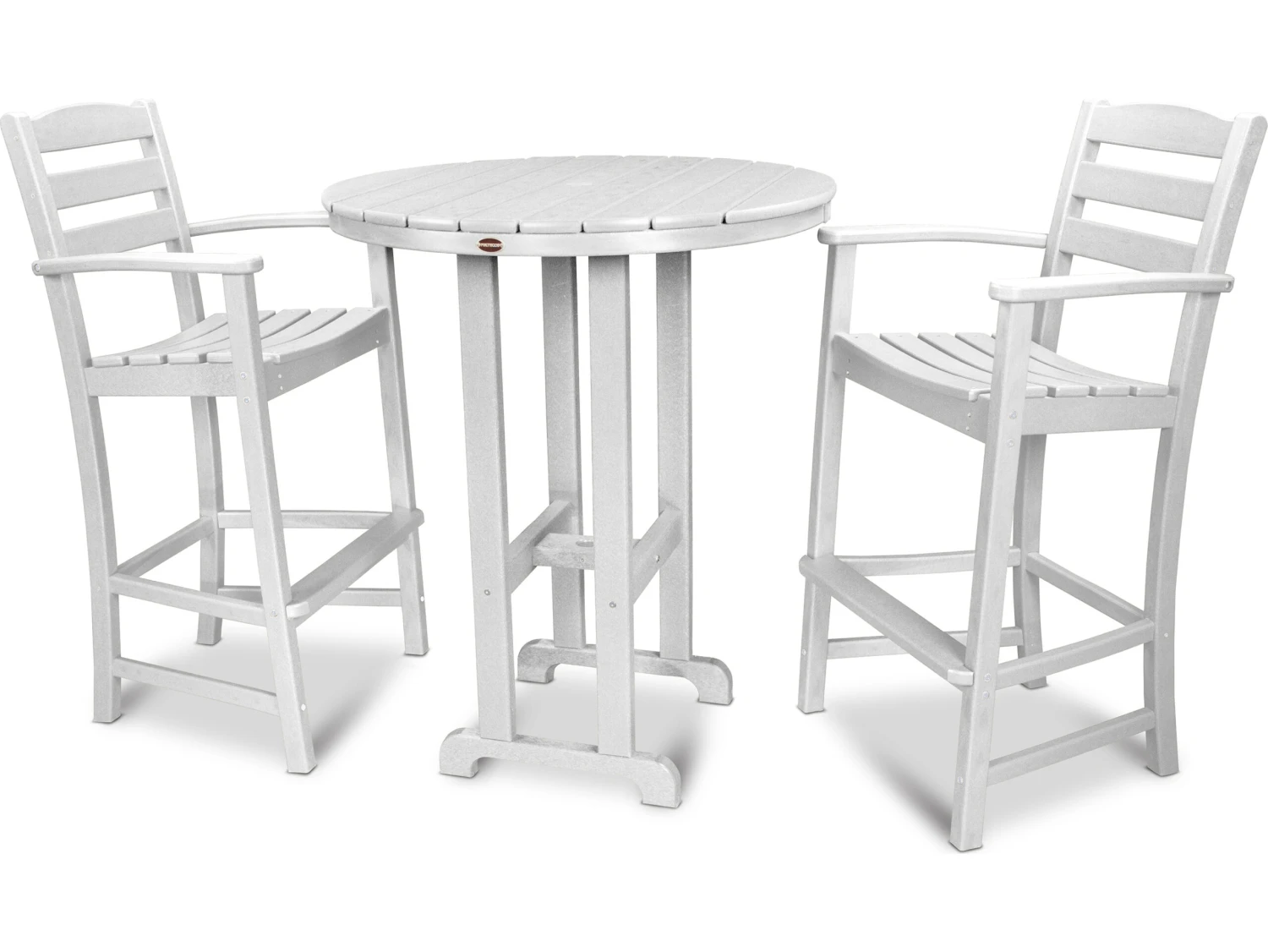 POLYWOODĀ® La Casa Cafe Recycled Plastic 3 Piece Bar Set - Image 12