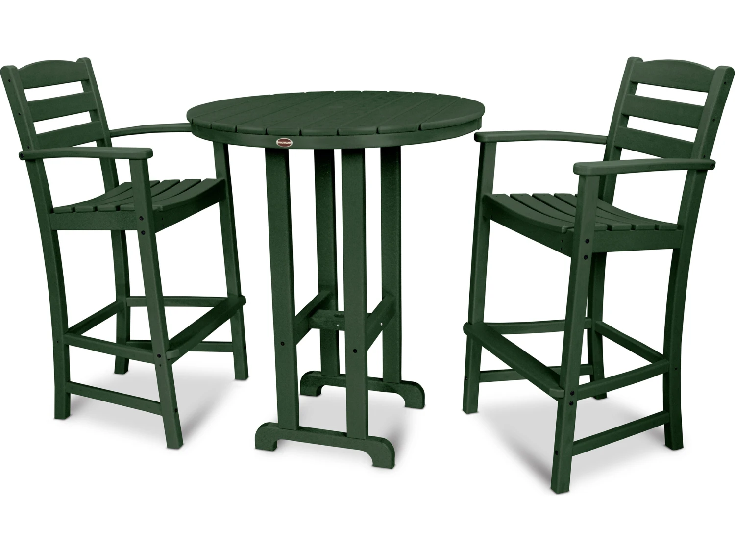 POLYWOODĀ® La Casa Cafe Recycled Plastic 3 Piece Bar Set