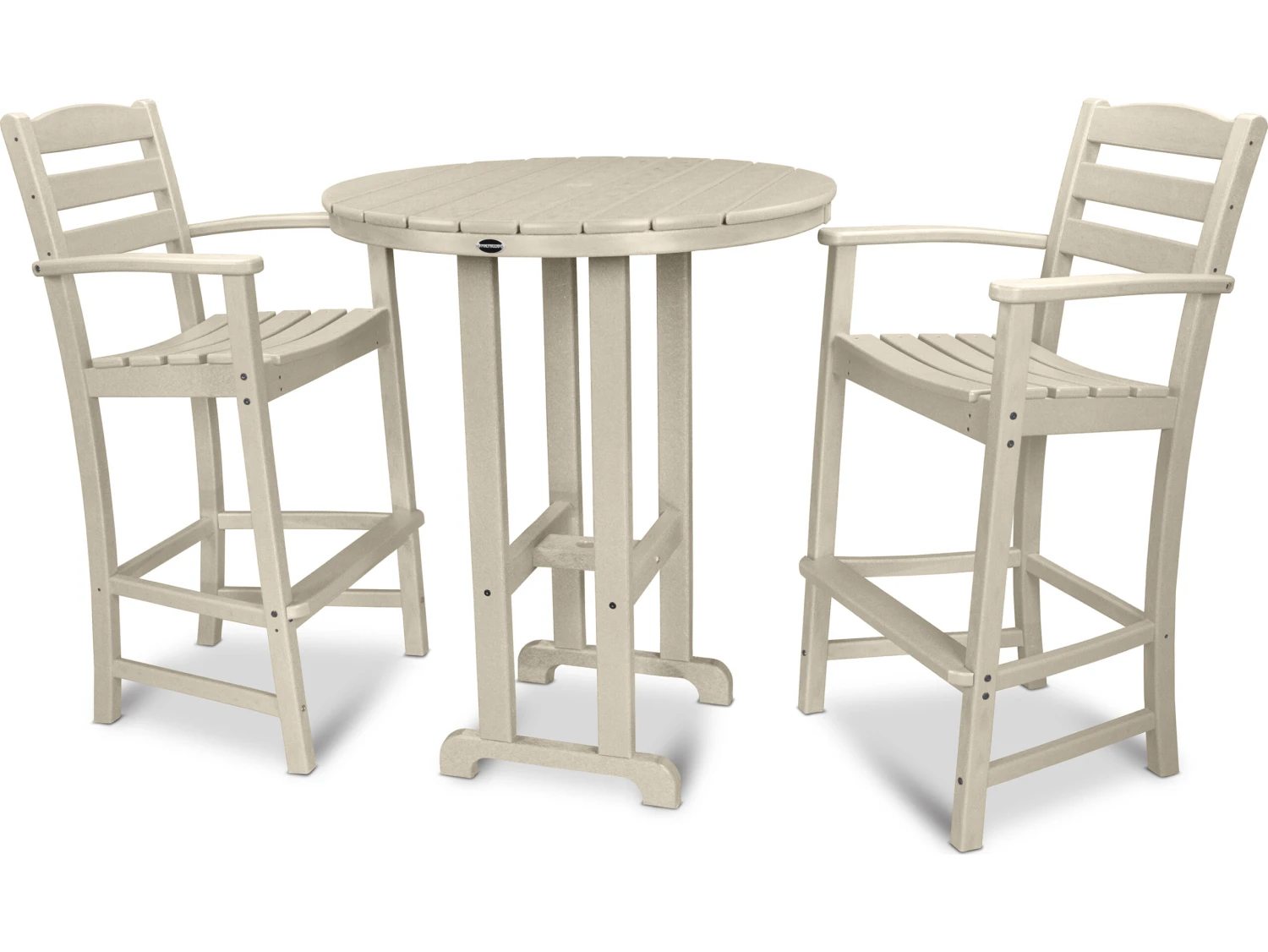 POLYWOODĀ® La Casa Cafe Recycled Plastic 3 Piece Bar Set - Image 8