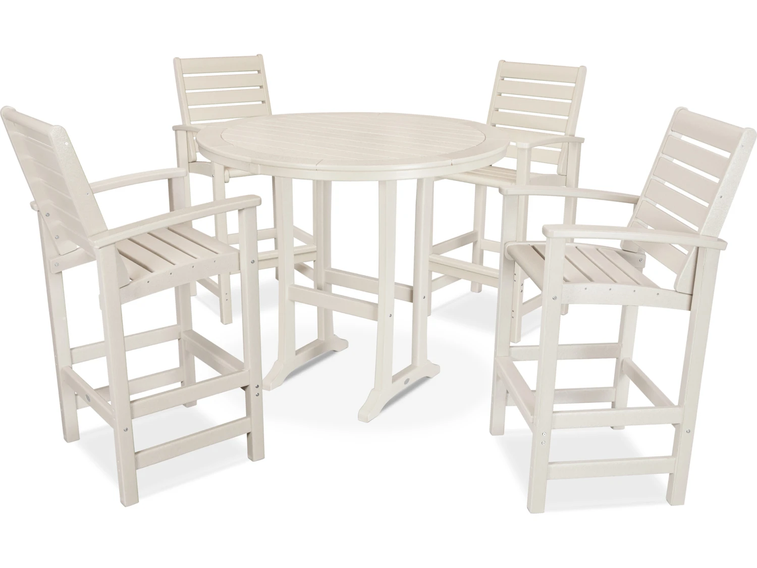 POLYWOOD® Signature Recycled Plastic 5 Piece Bar Set - Image 5