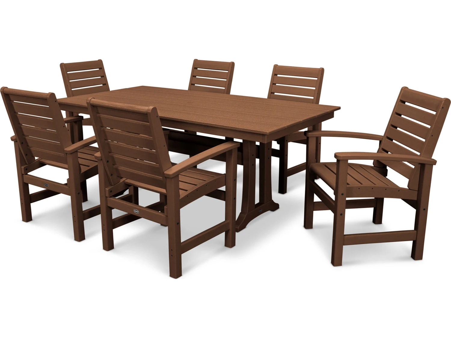 POLYWOODĀ® Signature Recycled Plastic Farmhouse 7 Piece Dining Set - Image 6