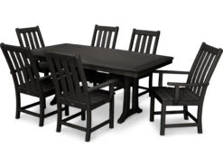 POLYWOOD® Vineyard Recycled Plastic 7 Piece Dining Set