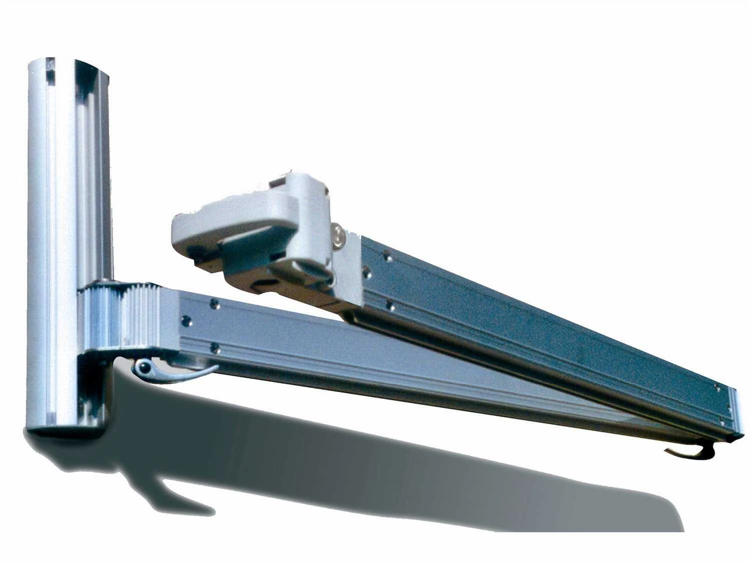 Luxury Umbrellas Paraflex Duo Wallflex 9 Foot Push Lift Tilt Patio Wall Mount Umbrella Set Of 2 - Image 8