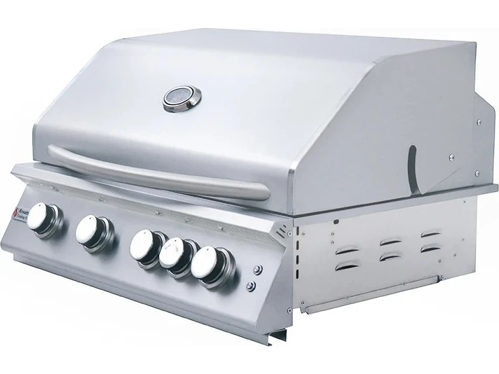 RCS Premier Series 32 Inch 4-Burner Built-In Propane Gas Grill With Rear Infrared Burner & Grill Lights - Image 7