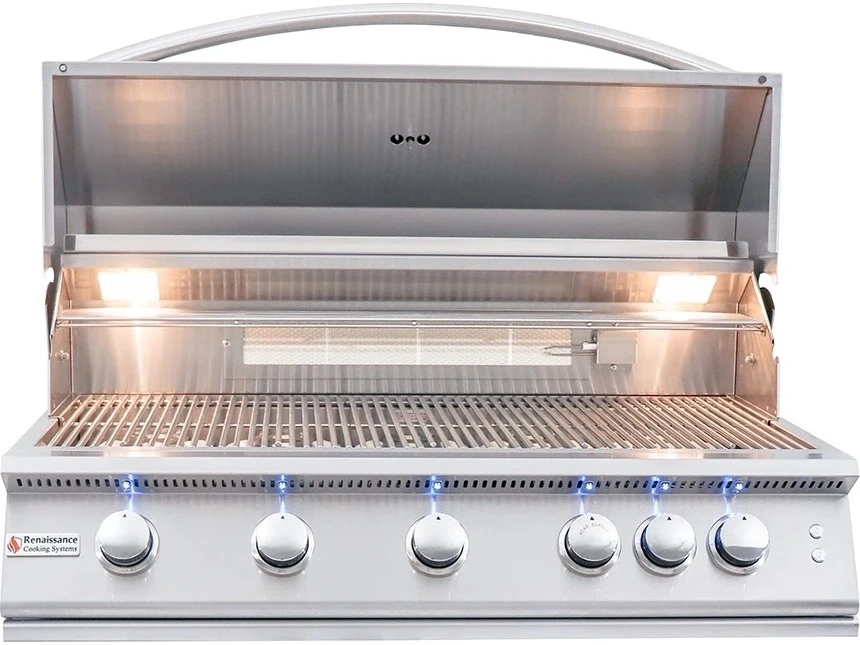 RCS Grills 40'' Premier Grill Blue LED W/Rear Burner - Image 3