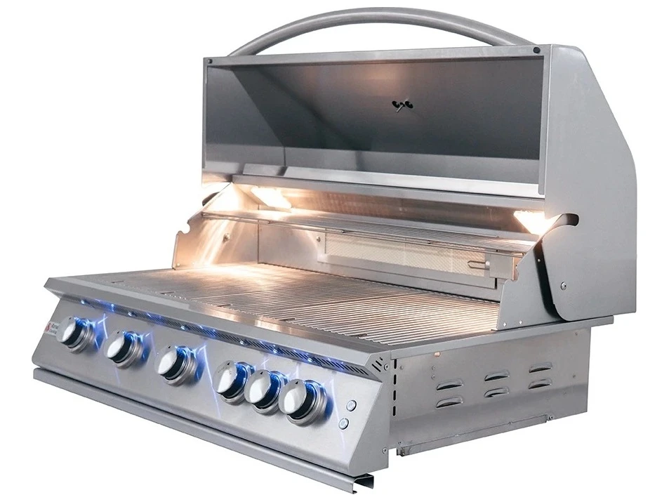 RCS Grills 40'' Premier Grill Blue LED W/Rear Burner - Image 8