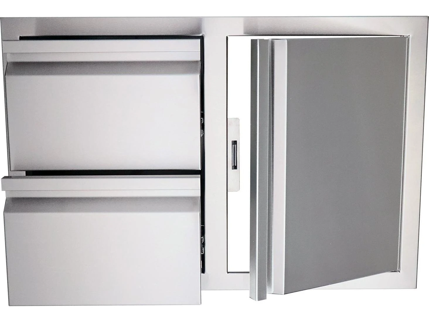 RCS Grills Valiant 33 Inch Stainless Double Drawer And Door Combo - Image 2