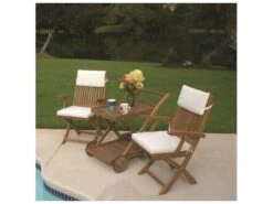 Royal Teak Collection Sailmate Sling Dining Set