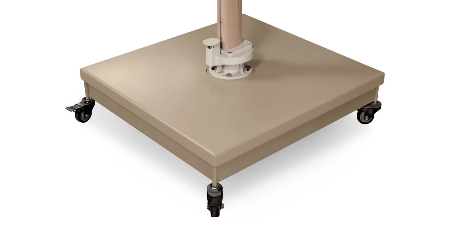 Source Outdoor Furniture The Grand Cantilever Wood Grain 10' Foot Square Umbrella With Sandalwood Base - Image 6