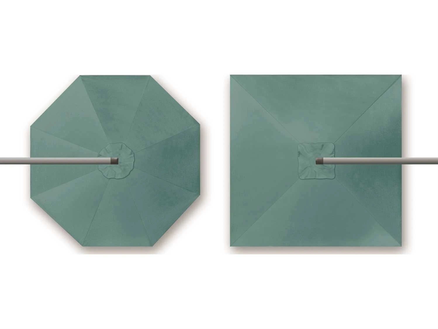 Shademaker Galaxy Aluminum 11'5' Crank Lift Square Cantilever Offset Umbrella - Image 5