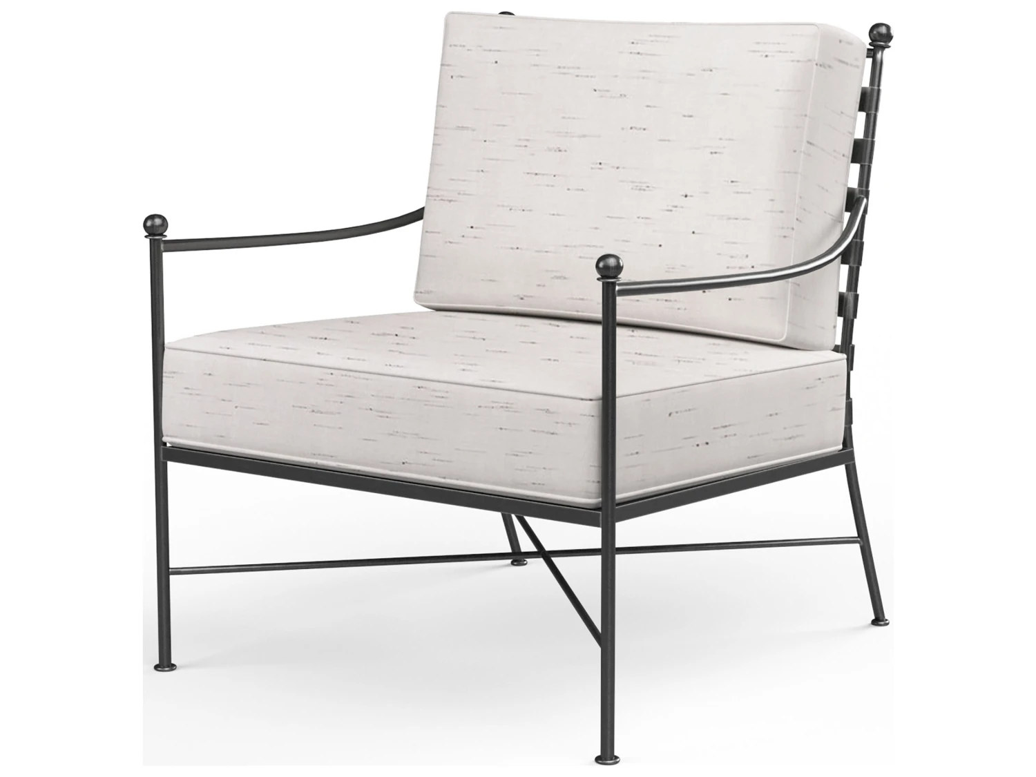 Sunset West Provence Wrought Iron Sofa With Club Chair And Coffee Table - Image 3