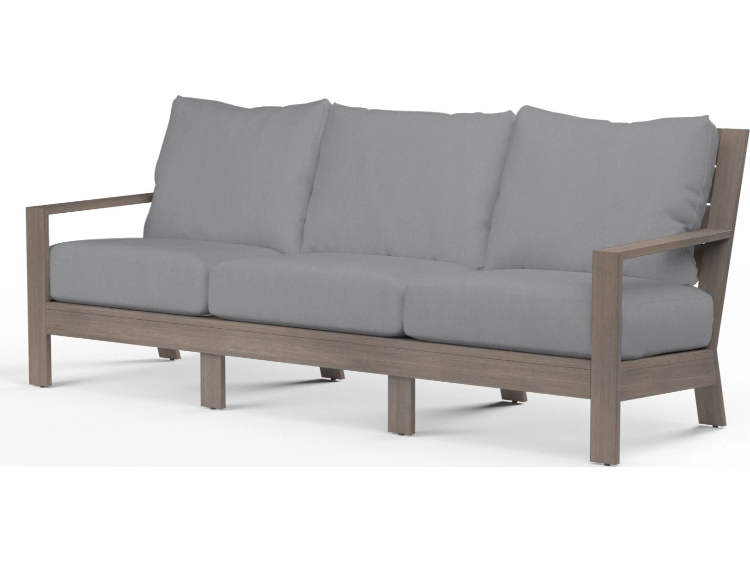 Sunset West Laguna Aluminum Sofa With Club Chairs - Image 2