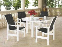 Telescope Casual Leeward Marine Grade Polymer Sling Dining Set