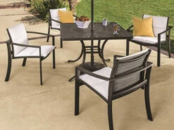 Tropitone Kor Padded Sling Aluminum Dining Set