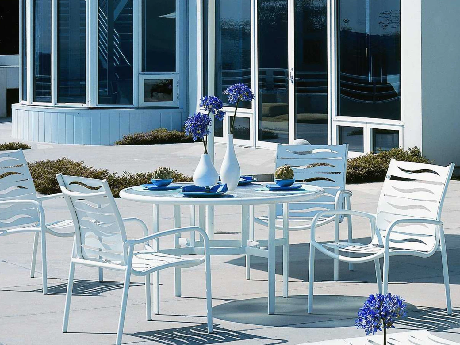 Tropitone Millennia Wave Segment Aluminum Dining Set