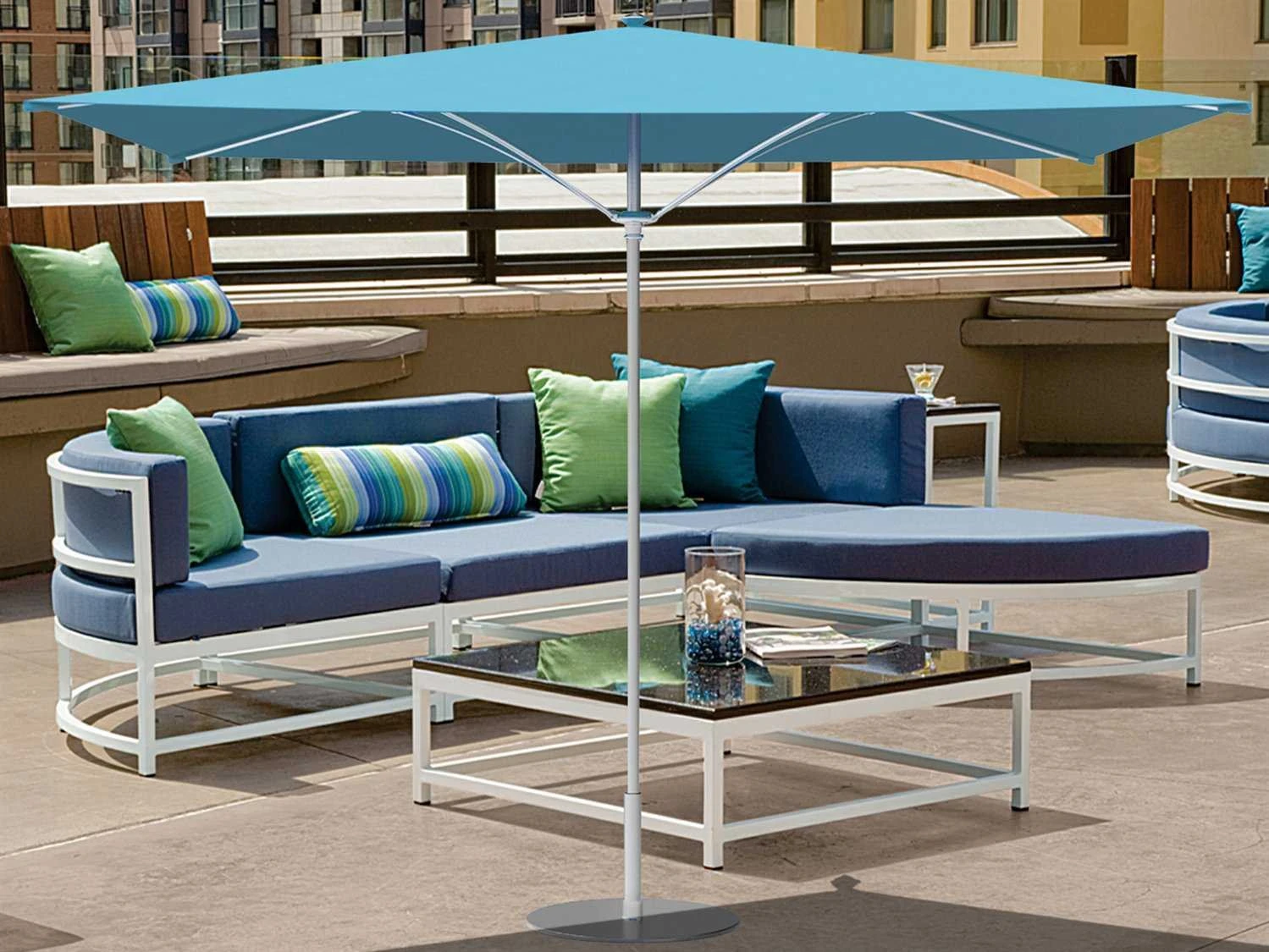 Tropitone Trace 10' Aluminum Square Umbrella