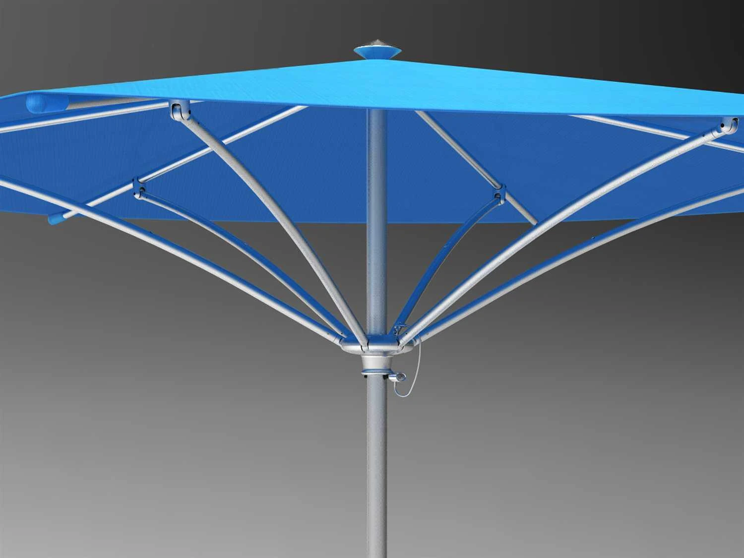 Tropitone Trace 10' Aluminum Square Umbrella - Image 2