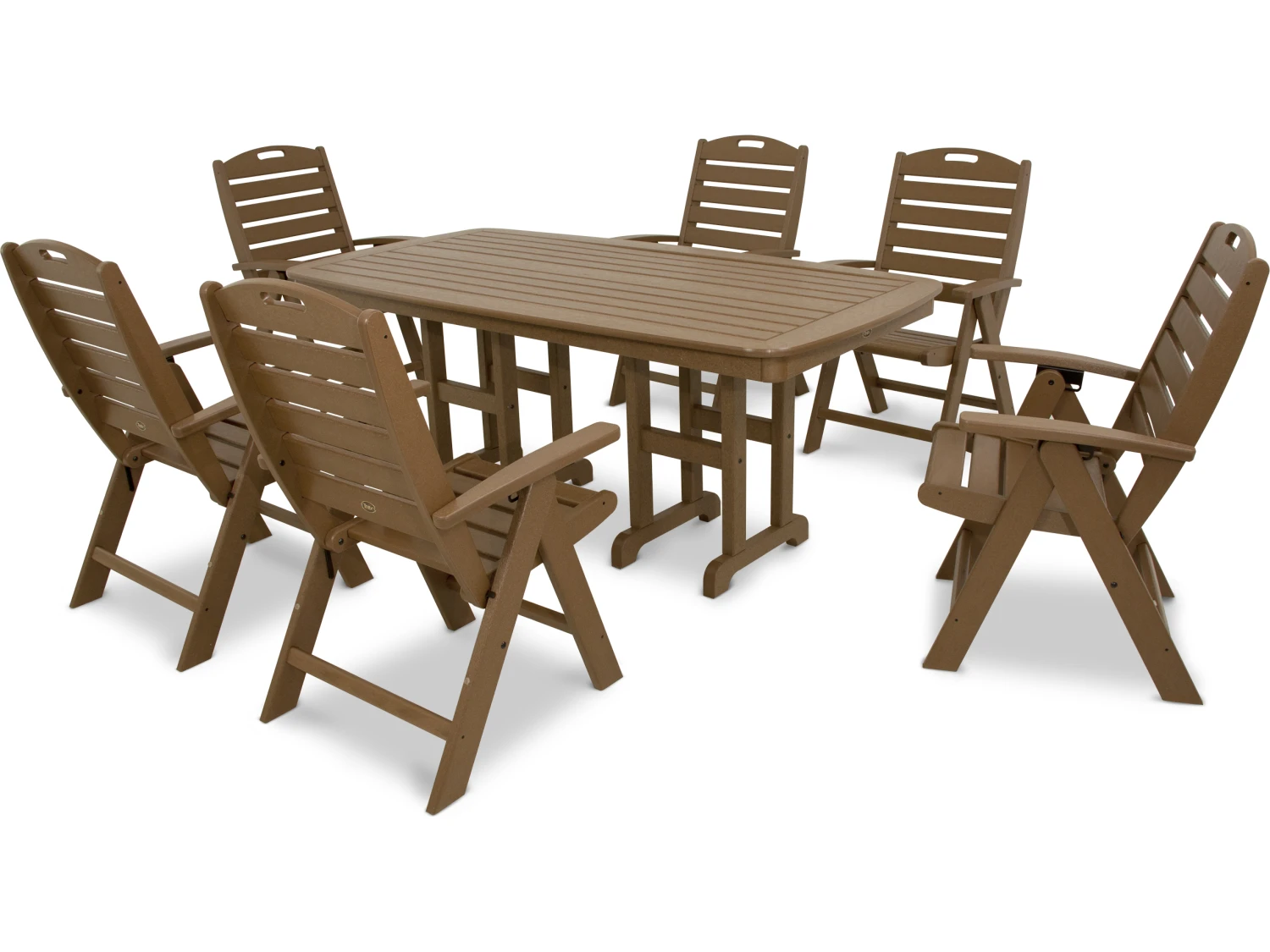 Trex® Outdoor Furniture™ Yacht Club Recycled Plastic 7 Piece Dining Set - Image 6