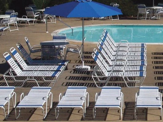 Windward Design Group Country Club Strap Aluminum Lounge Set