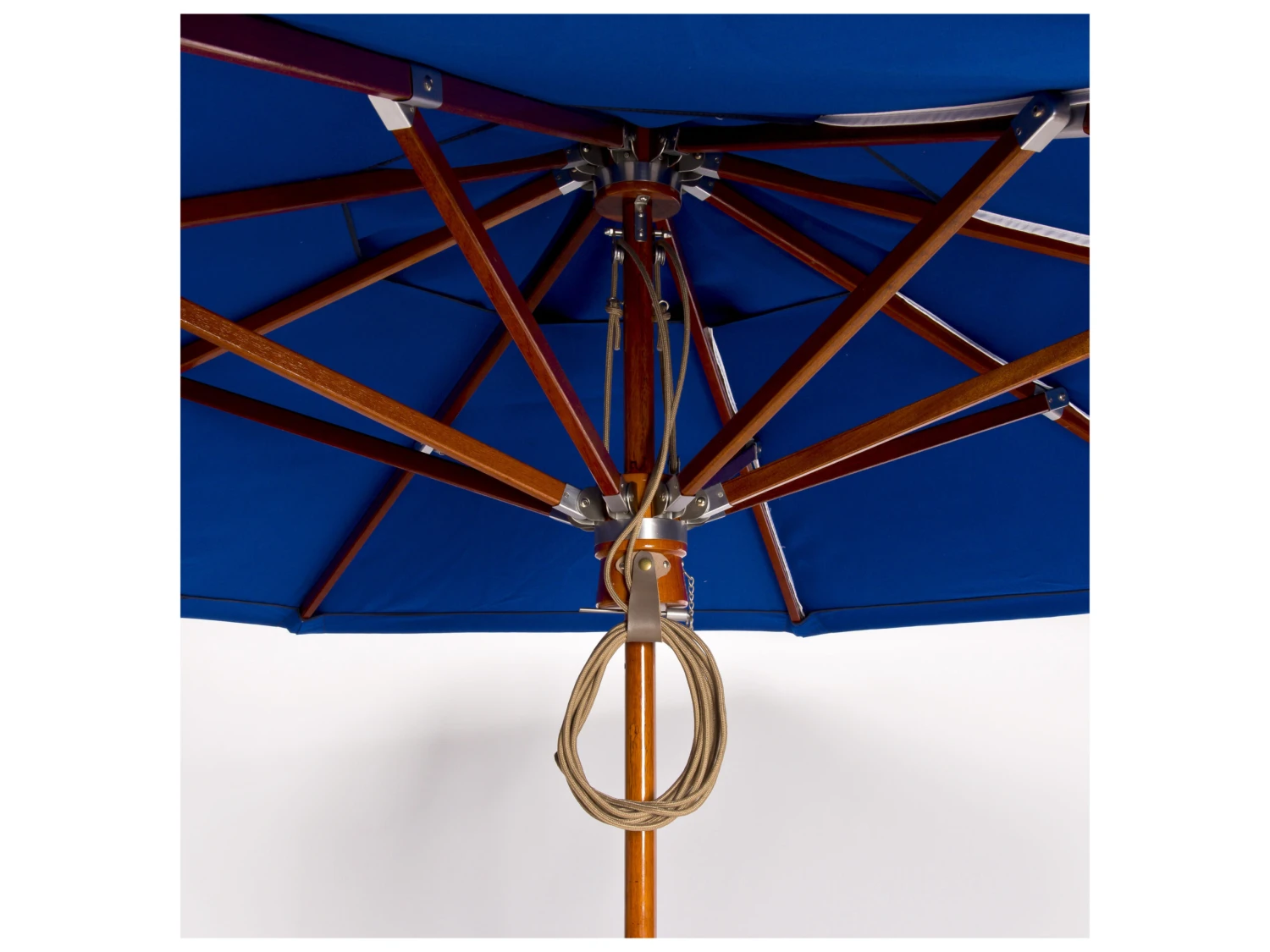 Woodard Teak 9 Foot Octagon Market Umbrella - Image 2