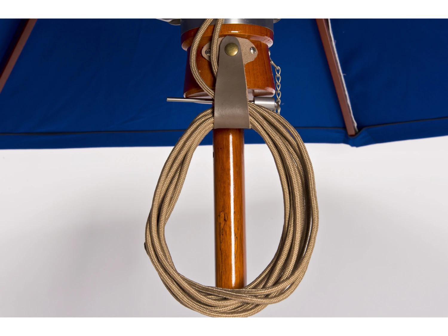 Woodard Teak 9 Foot Octagon Market Umbrella - Image 4