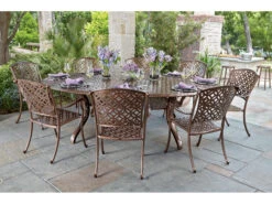 Woodard Casa Cast Aluminum Dining Set