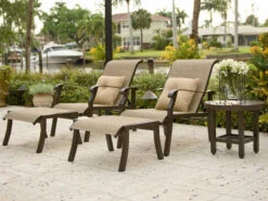 Woodard Cortland Sling Aluminum Lounge Set